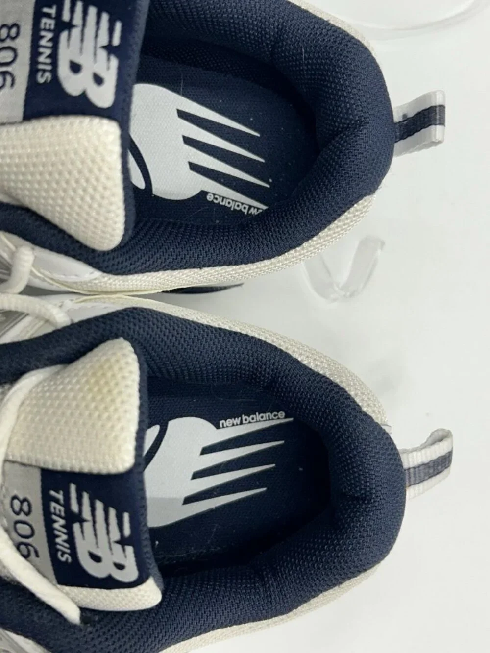 New Balance 806 Tennis Shoes Men’s Size 11.5 D White Leather MC806W Dad Sneakers